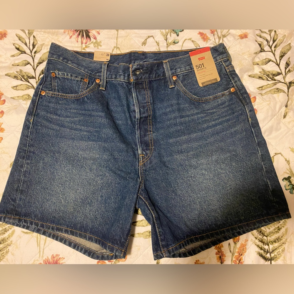 Levi's 501 Blue Denim Shorts-NWT
